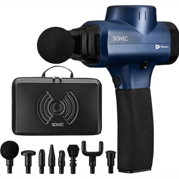 Best Massage Gun For Beginners - Lifepro Sonic Handheld Percussion Massage Gun - Healthsoothe