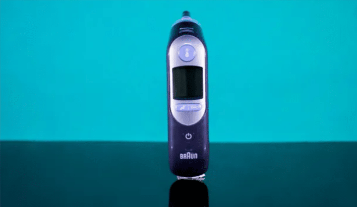 No. 1 Smart Thermometer To Cool Down: Best Thermometer For Taking Temperature In Ear - Braun Thermscan 7 - Healthsoothe