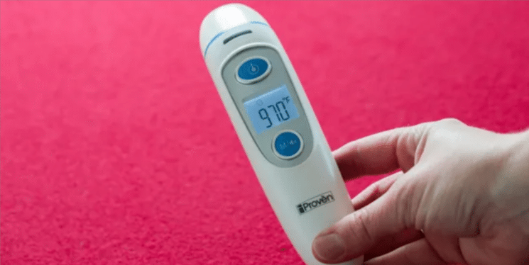 No. 1 Smart Thermometer To Cool Down: Best Thermometer For Ear, Forehead, And Surface Temperature - Iproven Dual Mode Forehead And Ear Thermometer (Recommended, With Reservations) - Healthsoothe